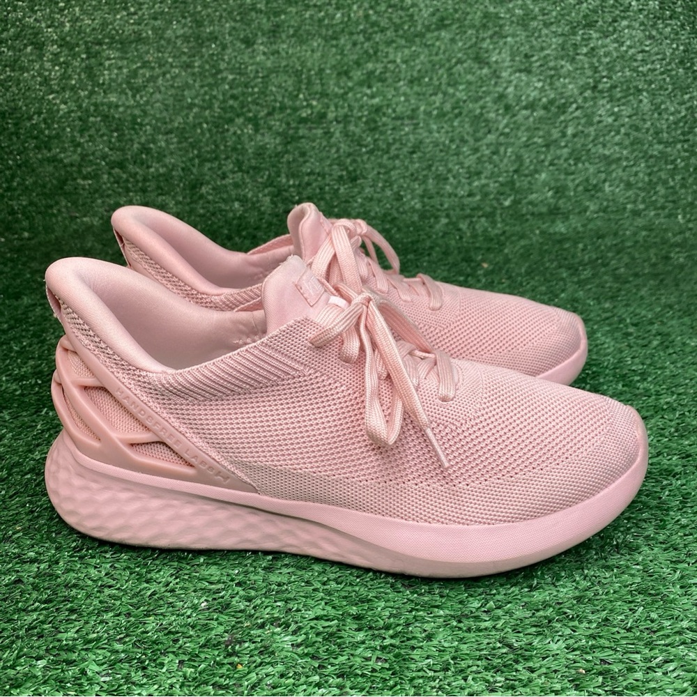 Kizik Athens Women's Size 9 Pink White Hands Free Slip On Sneakers Shoes Casual